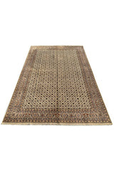 Authentic Hand Knotted Vintage Bijour Wool Area Rug 11.3 x 7.11 Ft