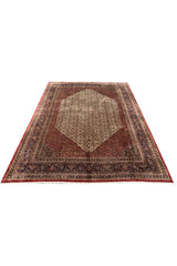 Amazing Hand Knotted Vintage Tribal Bijour Wool Area Rug 13.0 x 9.8 Ft