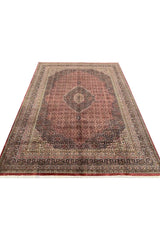 Authentic Hand Knotted Vintage Bijour Wool Area Rug 11.4 x 8.5 Ft