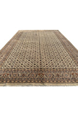 Authentic Hand Knotted Vintage Bijour Wool Area Rug 11.3 x 7.11 Ft