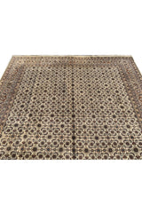 Authentic Hand Knotted Vintage Bijour Wool Area Rug 11.3 x 7.11 Ft