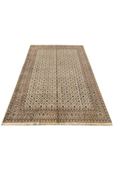 Authentic Hand Knotted Vintage Bijour Wool Area Rug 11.3 x 7.11 Ft