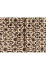 Authentic Hand Knotted Vintage Bijour Wool Area Rug 11.3 x 7.11 Ft