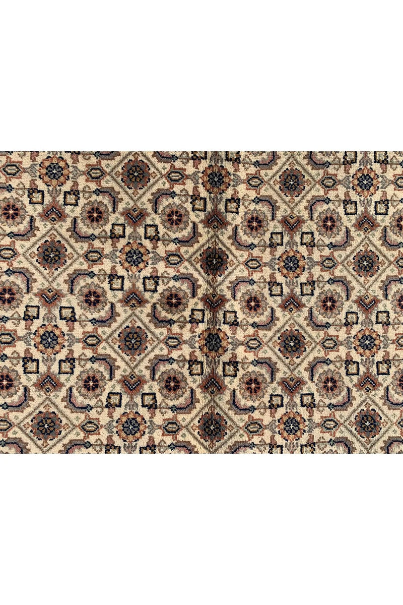 Authentic Hand Knotted Vintage Bijour Wool Area Rug 11.3 x 7.11 Ft