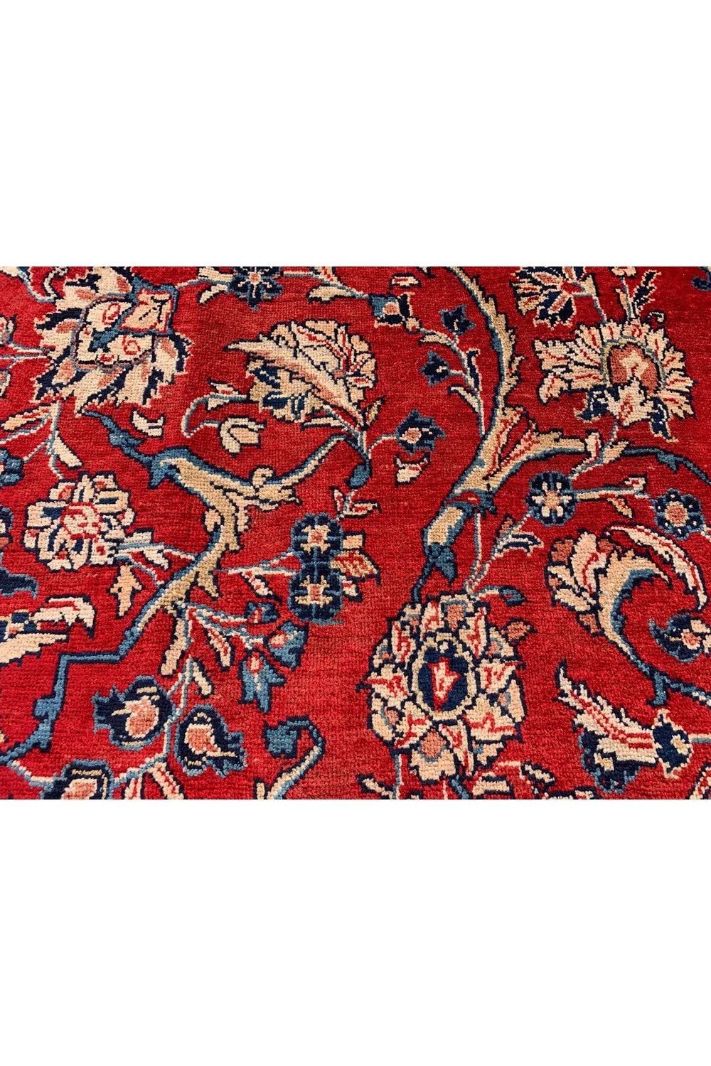 Authentic Hand Knotted Vintage Hamidoun Wool Area Rug 13.1 x 9.9 Ft