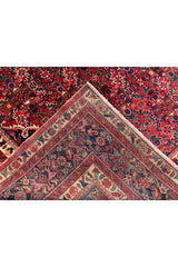 Authentic Hand Knotted Vintage Hamidoun Wool Area Rug 11.11 x 9.1 Ft