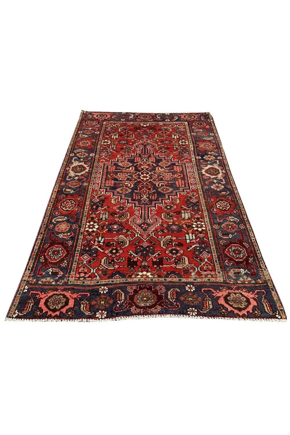 Amazing Hand Knotted Vintage Hamidoun Wool Area Rug 6.2 x 4.1 Ft