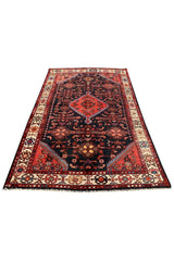 Authentic Hand Knotted Vintage Hamidoun Wool Area Rug 6.5 x 4.2 Ft