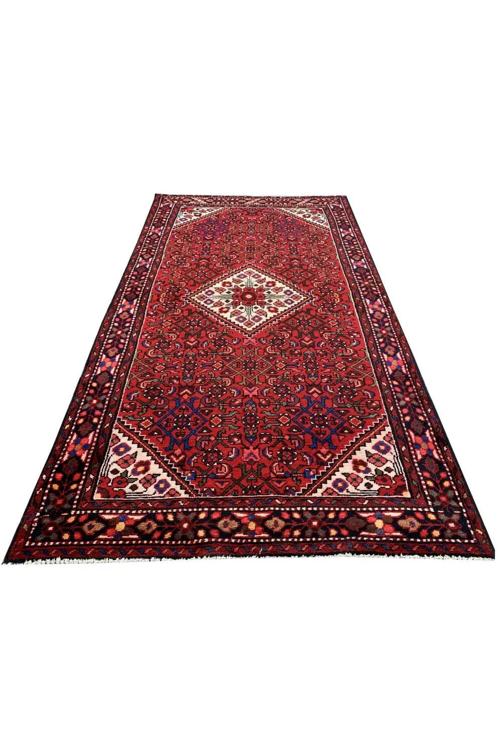 Amazing Hand Knotted Vintage Hamidoun Wool Area Rug 6.7 x 4.7 Ft