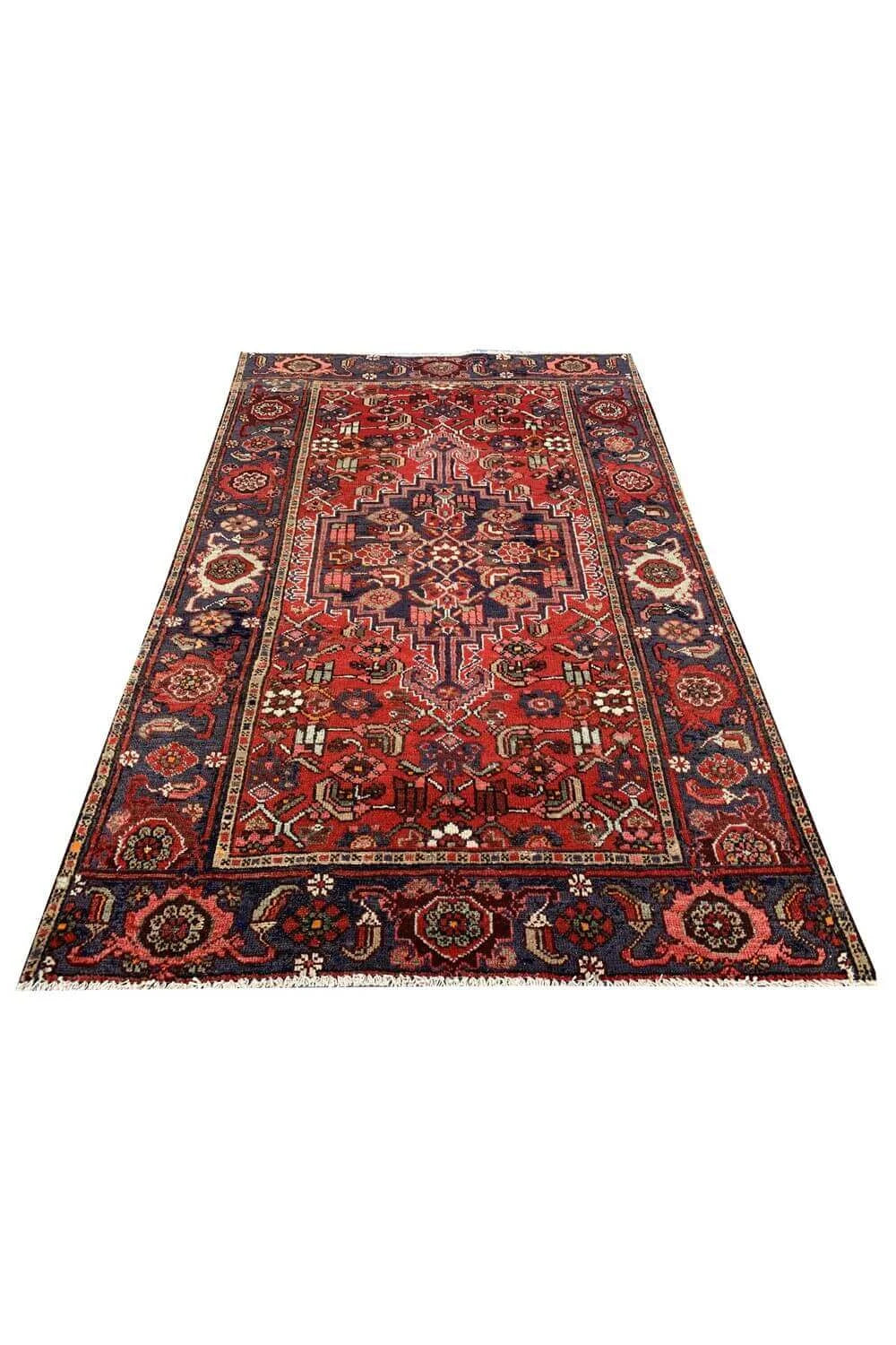 Amazing Hand Knotted Vintage Hamidoun Wool Area Rug 6.2 x 4.1 Ft