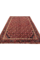 Authentic Hand Knotted Vintage Hamidoun Wool Area Rug 11.11 x 9.1 Ft