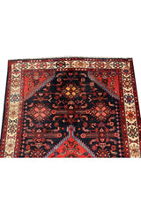Authentic Hand Knotted Vintage Hamidoun Wool Area Rug 6.5 x 4.2 Ft