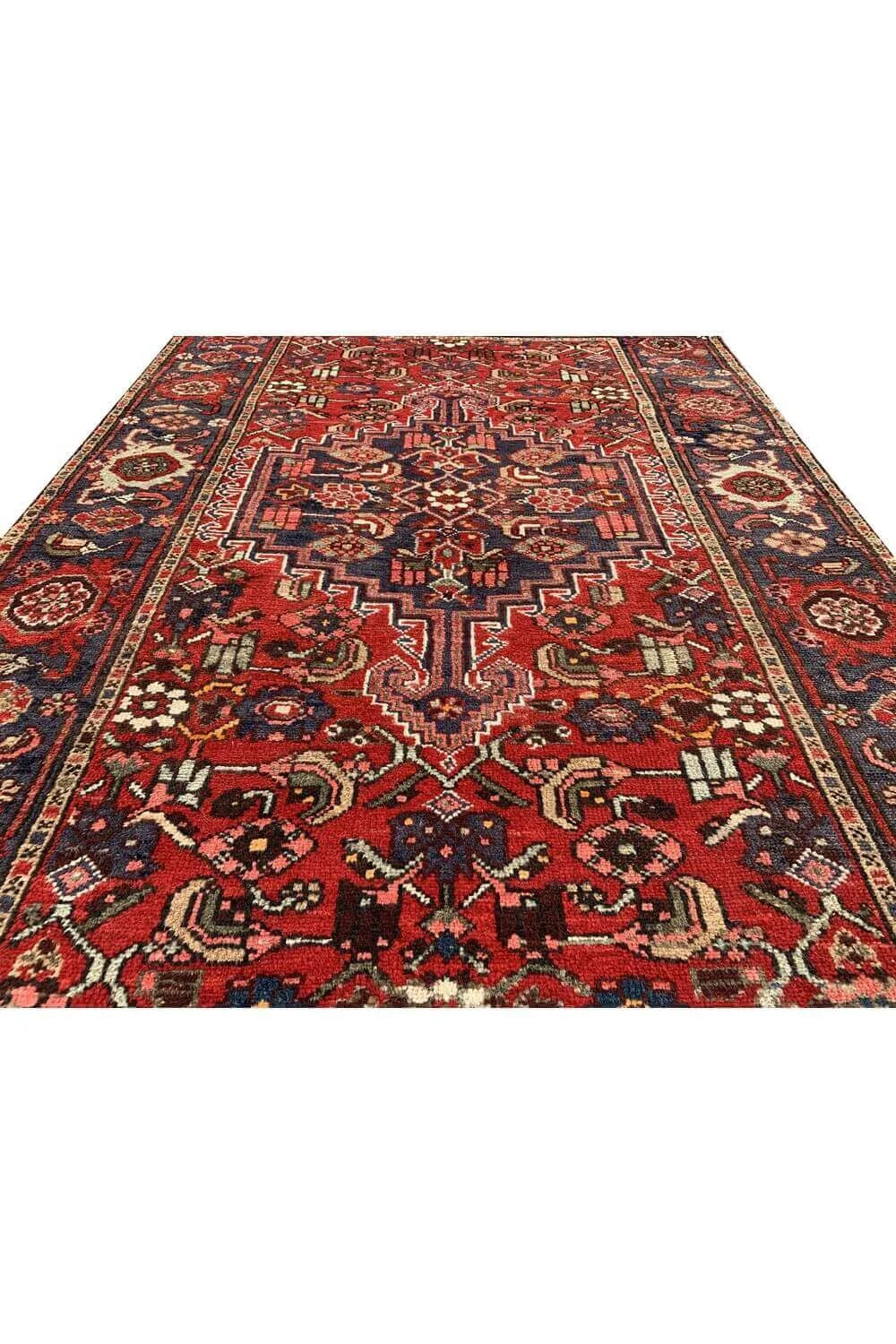 Amazing Hand Knotted Vintage Hamidoun Wool Area Rug 6.2 x 4.1 Ft