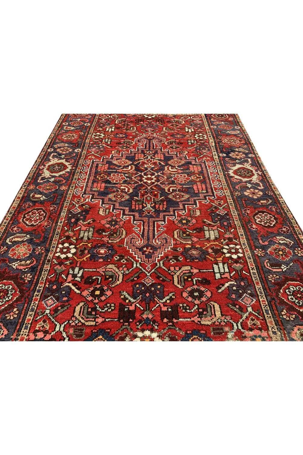 Amazing Hand Knotted Vintage Hamidoun Wool Area Rug 6.2 x 4.1 Ft