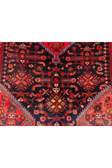 Authentic Hand Knotted Vintage Hamidoun Wool Area Rug 6.5 x 4.2 Ft
