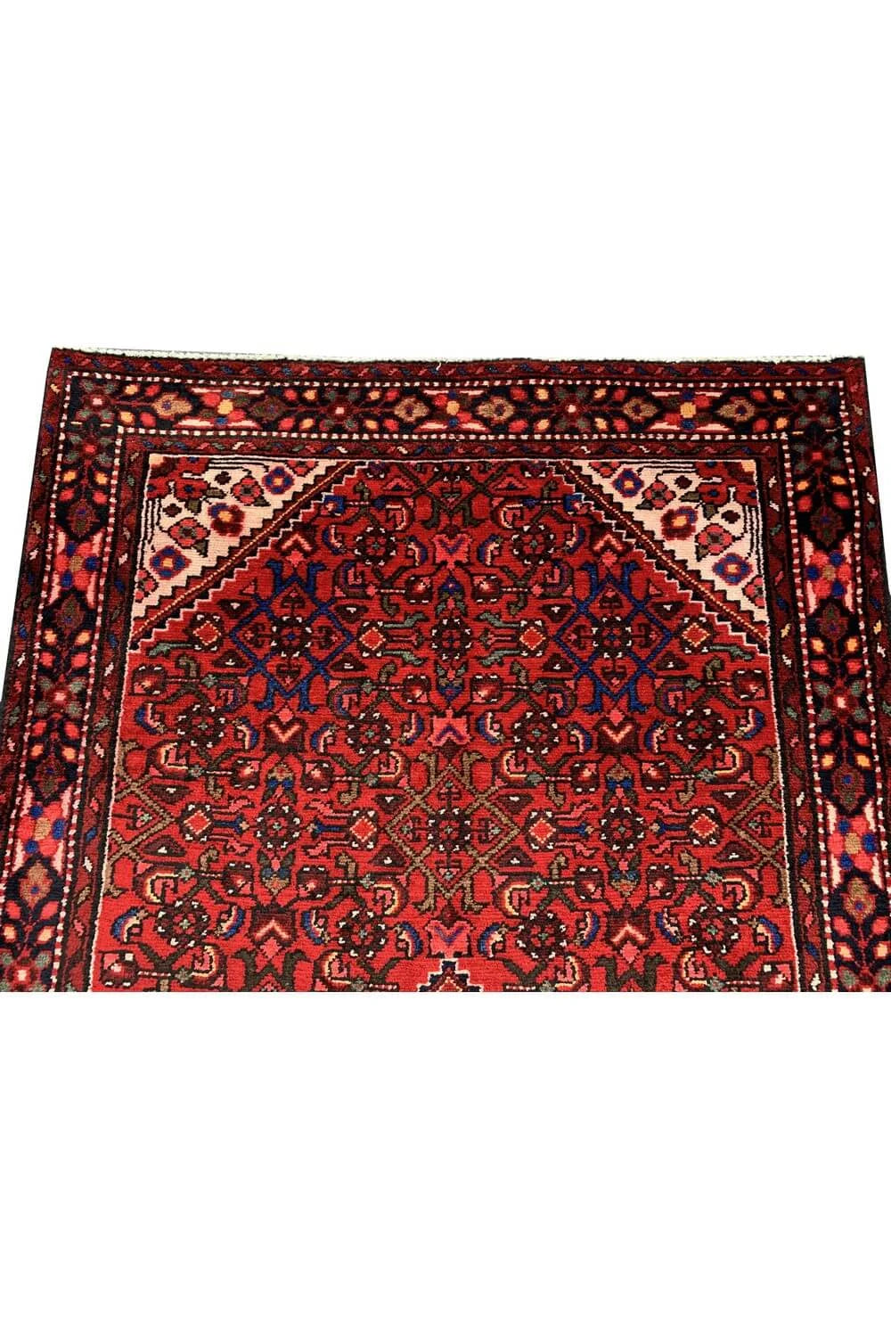 Amazing Hand Knotted Vintage Hamidoun Wool Area Rug 6.7 x 4.7 Ft