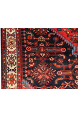 Authentic Hand Knotted Vintage Hamidoun Wool Area Rug 6.5 x 4.2 Ft