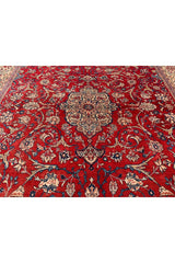 Authentic Hand Knotted Vintage Hamidoun Wool Area Rug 13.1 x 9.9 Ft