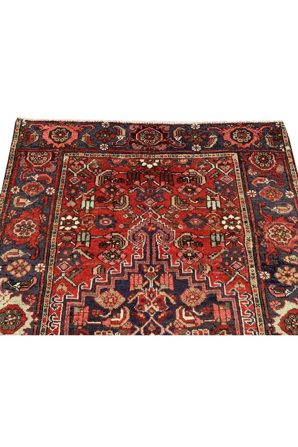 Amazing Hand Knotted Vintage Hamidoun Wool Area Rug 6.2 x 4.1 Ft