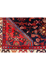 Authentic Hand Knotted Vintage Hamidoun Wool Area Rug 6.5 x 4.2 Ft