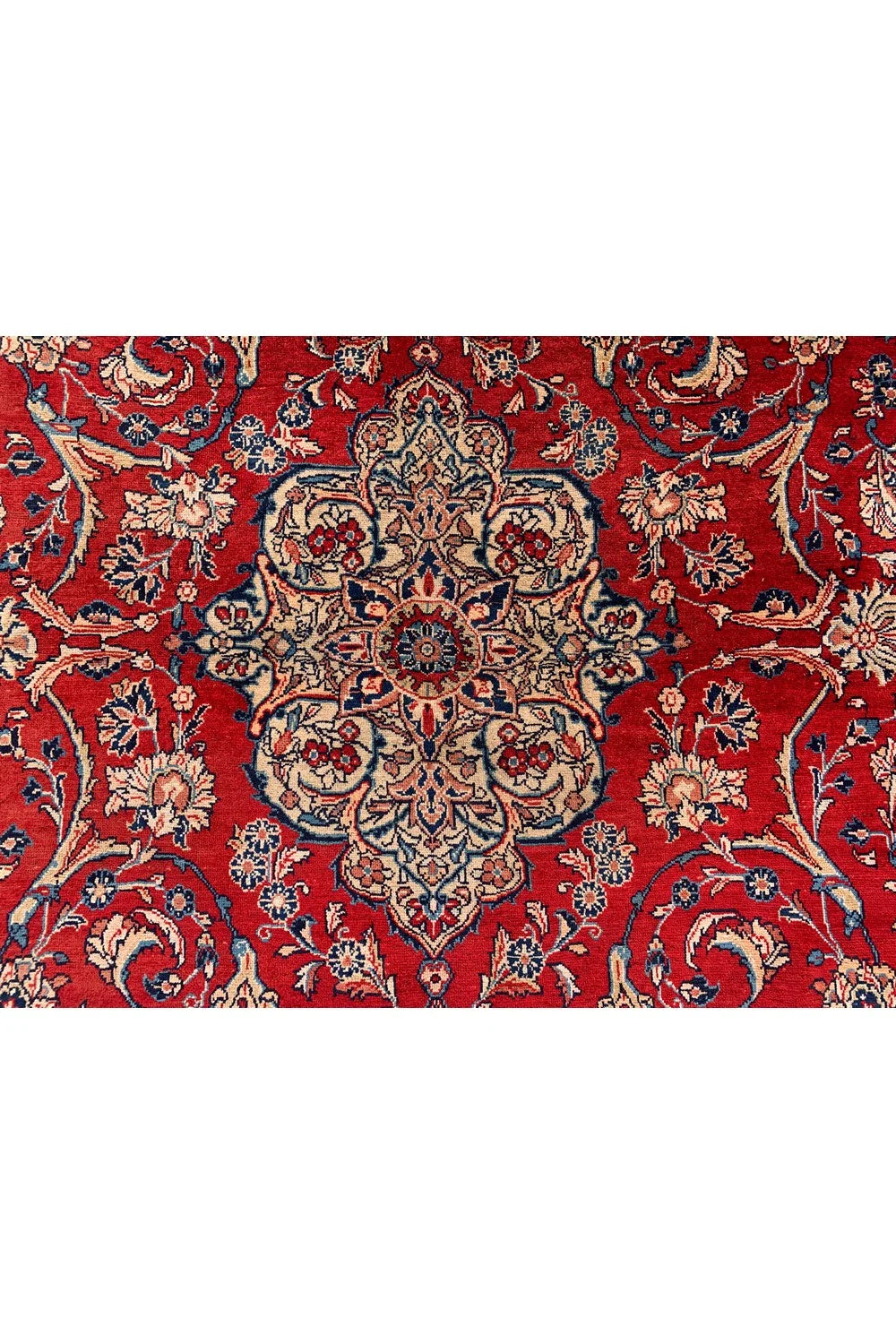 Authentic Hand Knotted Vintage Hamidoun Wool Area Rug 13.1 x 9.9 Ft
