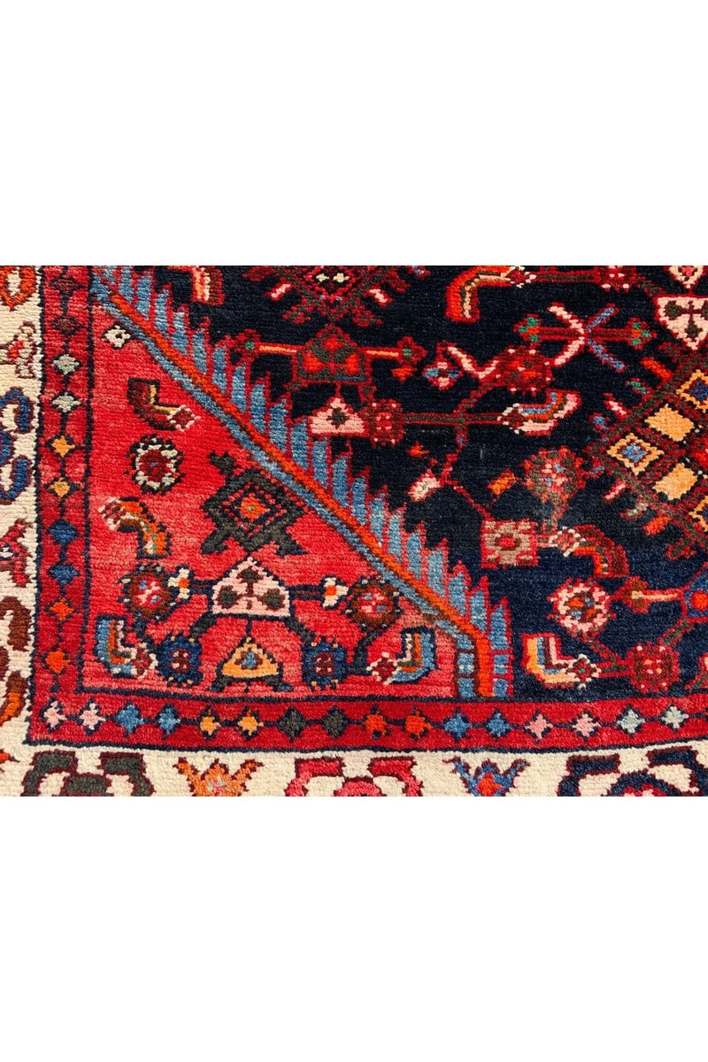 Authentic Hand Knotted Vintage Hamidoun Wool Area Rug 6.5 x 4.2 Ft