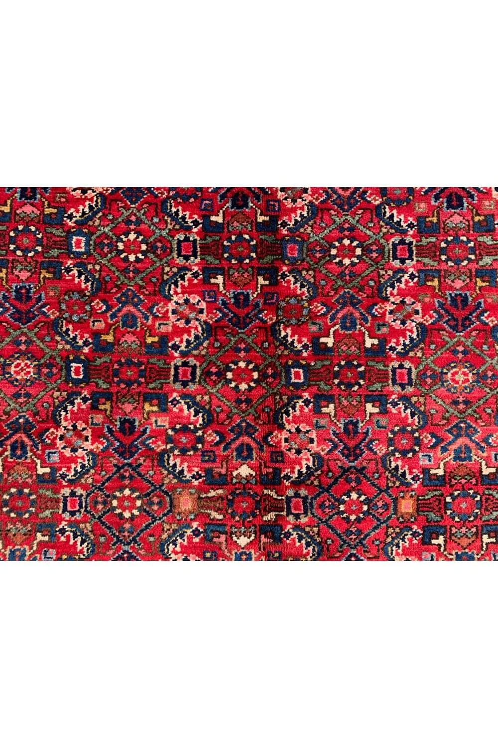 Authentic Hand Knotted Vintage Hamidoun Wool Area Rug 11.11 x 9.1 Ft