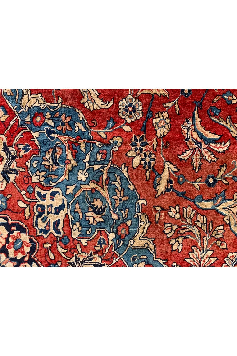 Authentic Hand Knotted Vintage Hamidoun Wool Area Rug 13.1 x 9.9 Ft