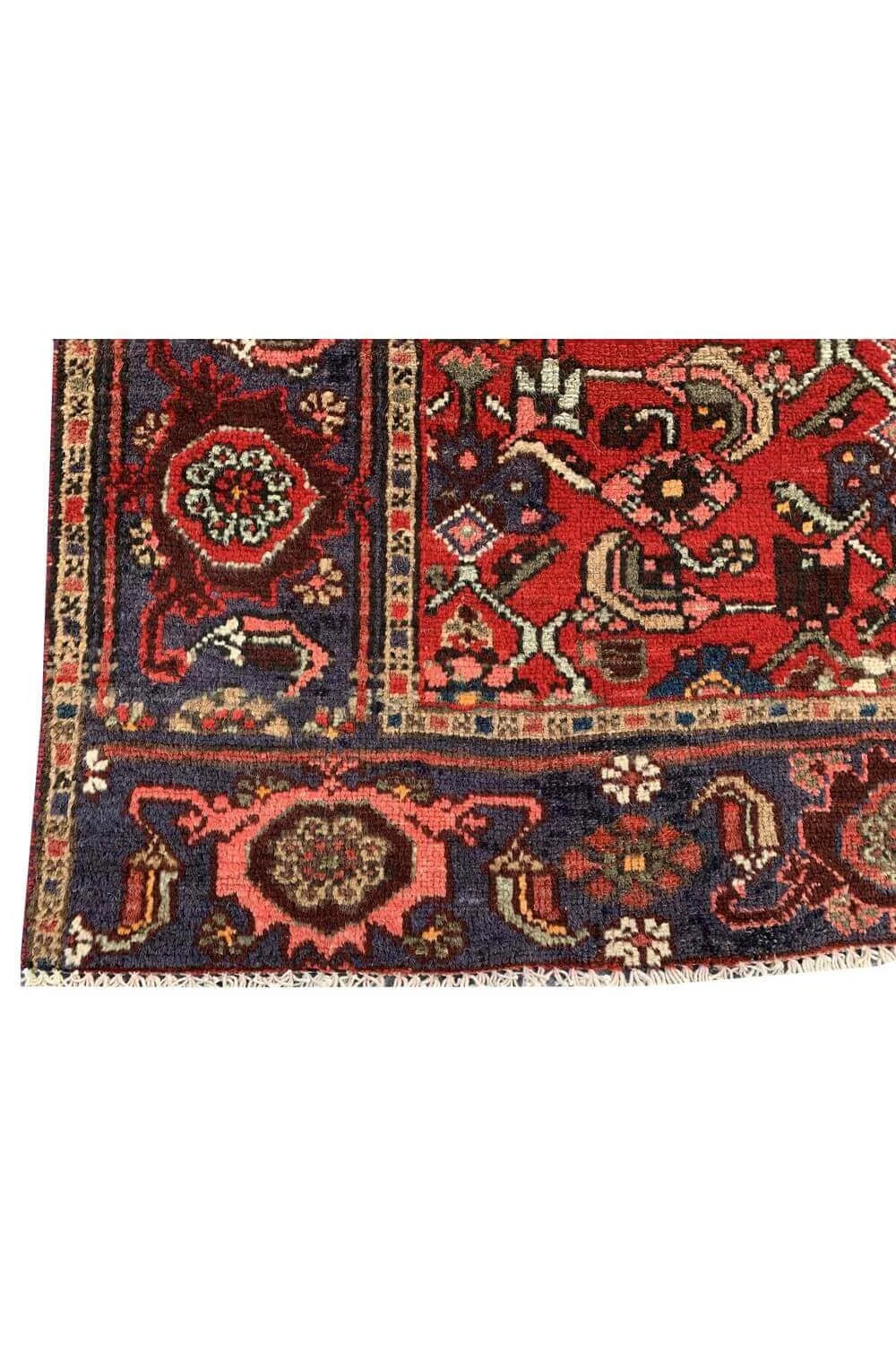 Amazing Hand Knotted Vintage Hamidoun Wool Area Rug 6.2 x 4.1 Ft