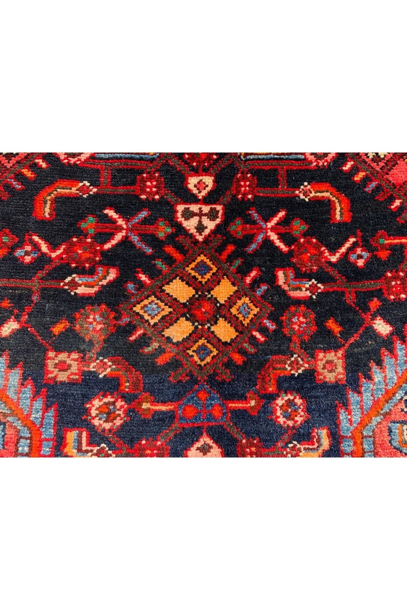 Authentic Hand Knotted Vintage Hamidoun Wool Area Rug 6.5 x 4.2 Ft