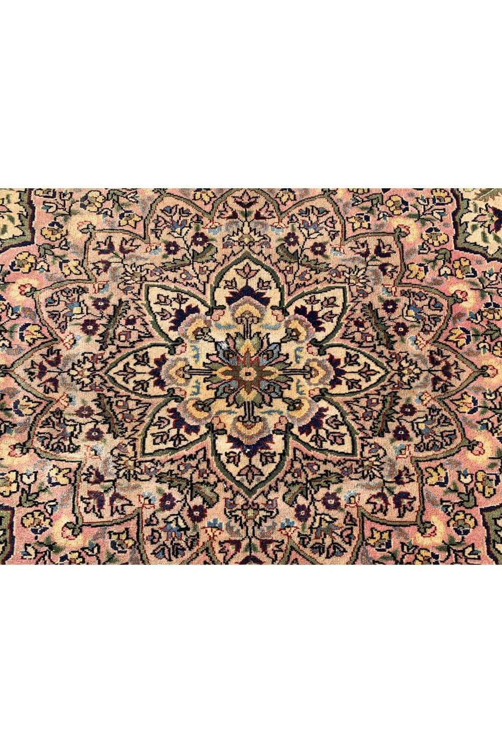 Amazing Hand Knotted Vintage Hareez Wool Area Rug 9.9 x 6.9 Ft