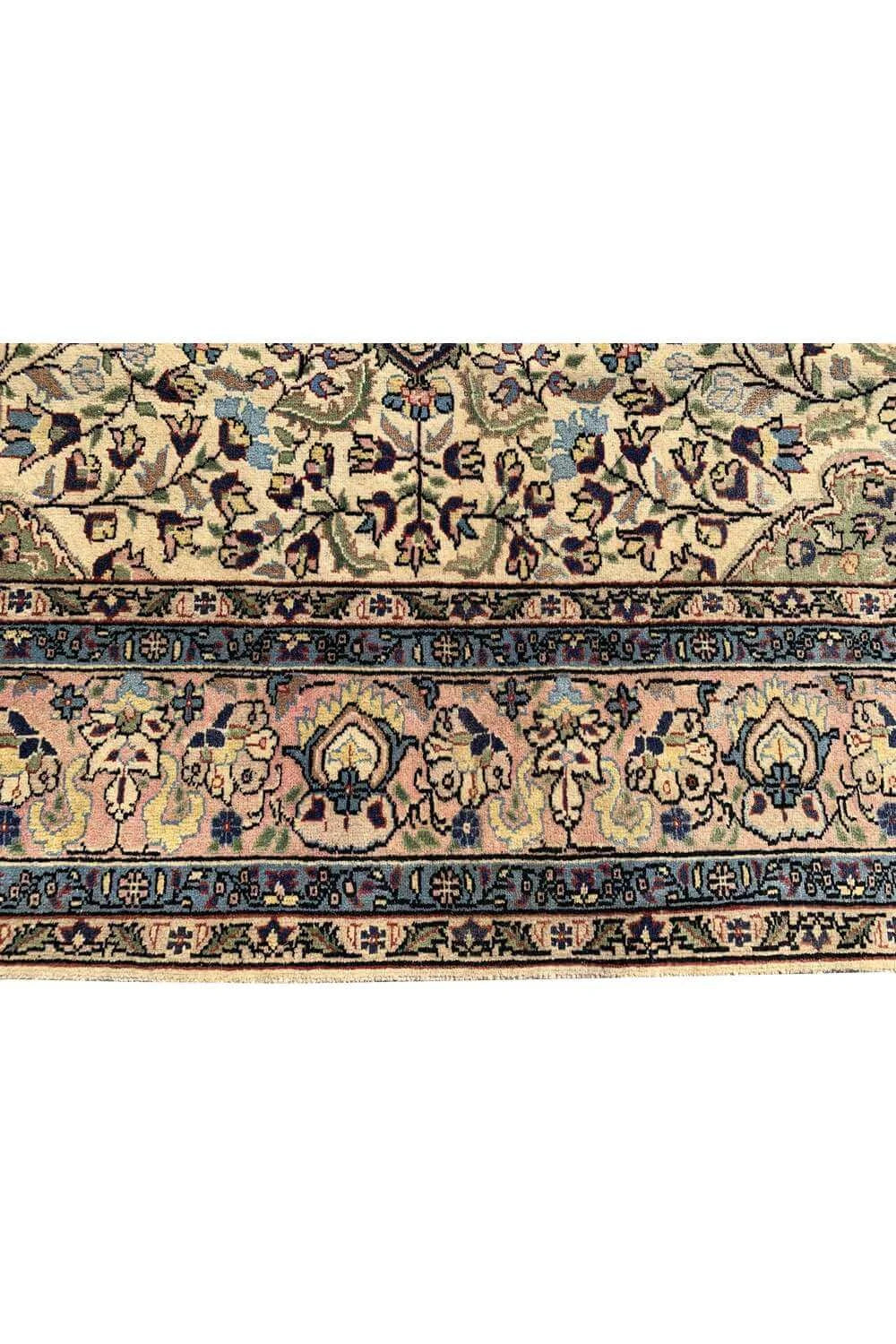 Amazing Hand Knotted Vintage Hareez Wool Area Rug 9.9 x 6.9 Ft