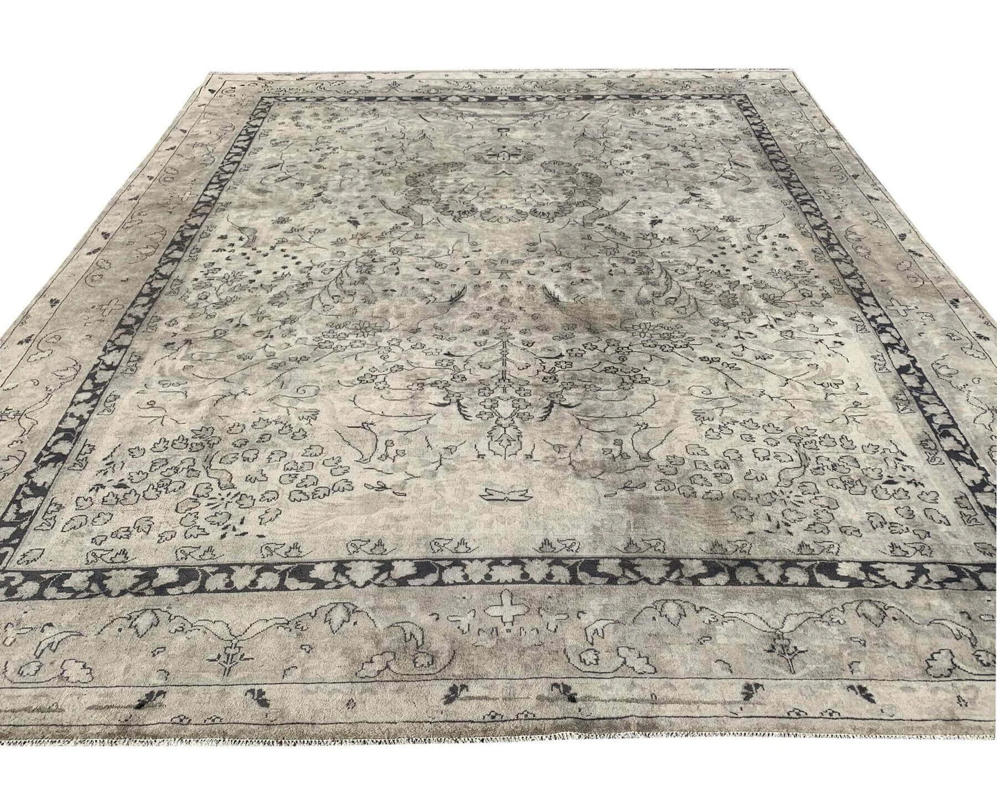 Amazing Hand Knotted Vintage Hamidoun Wool Area Rug 11.6 x 9.4 Ft