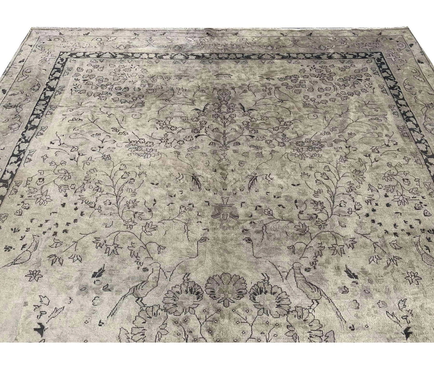 Amazing Hand Knotted Vintage Hamidoun Wool Area Rug 11.6 x 9.4 Ft