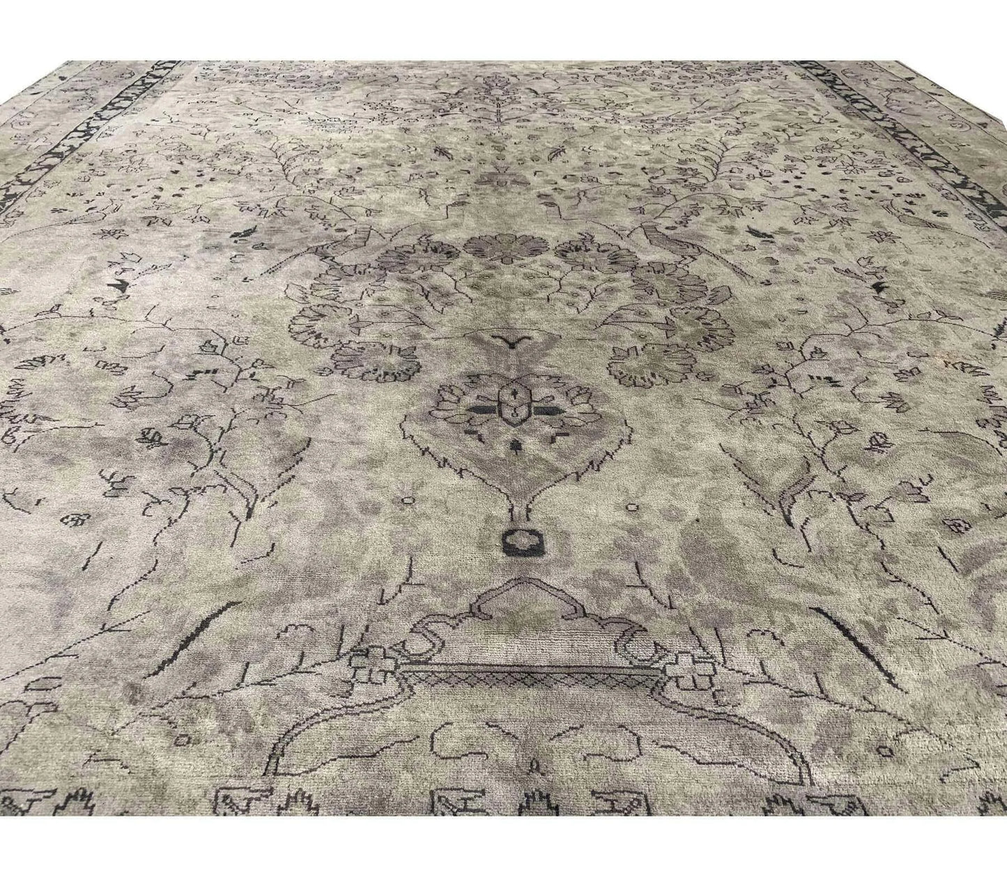 Amazing Hand Knotted Vintage Hamidoun Wool Area Rug 11.6 x 9.4 Ft