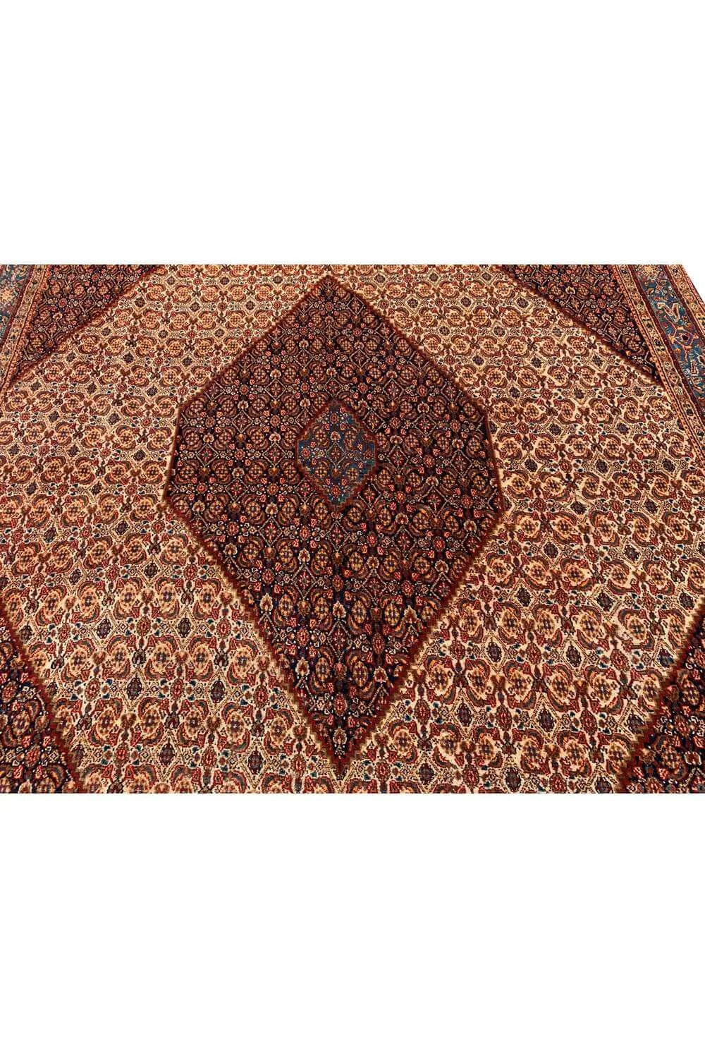 Amazing Hand Knotted Vintage  Bijour  Wool Area Rug 12.10 x 8.1 Ft