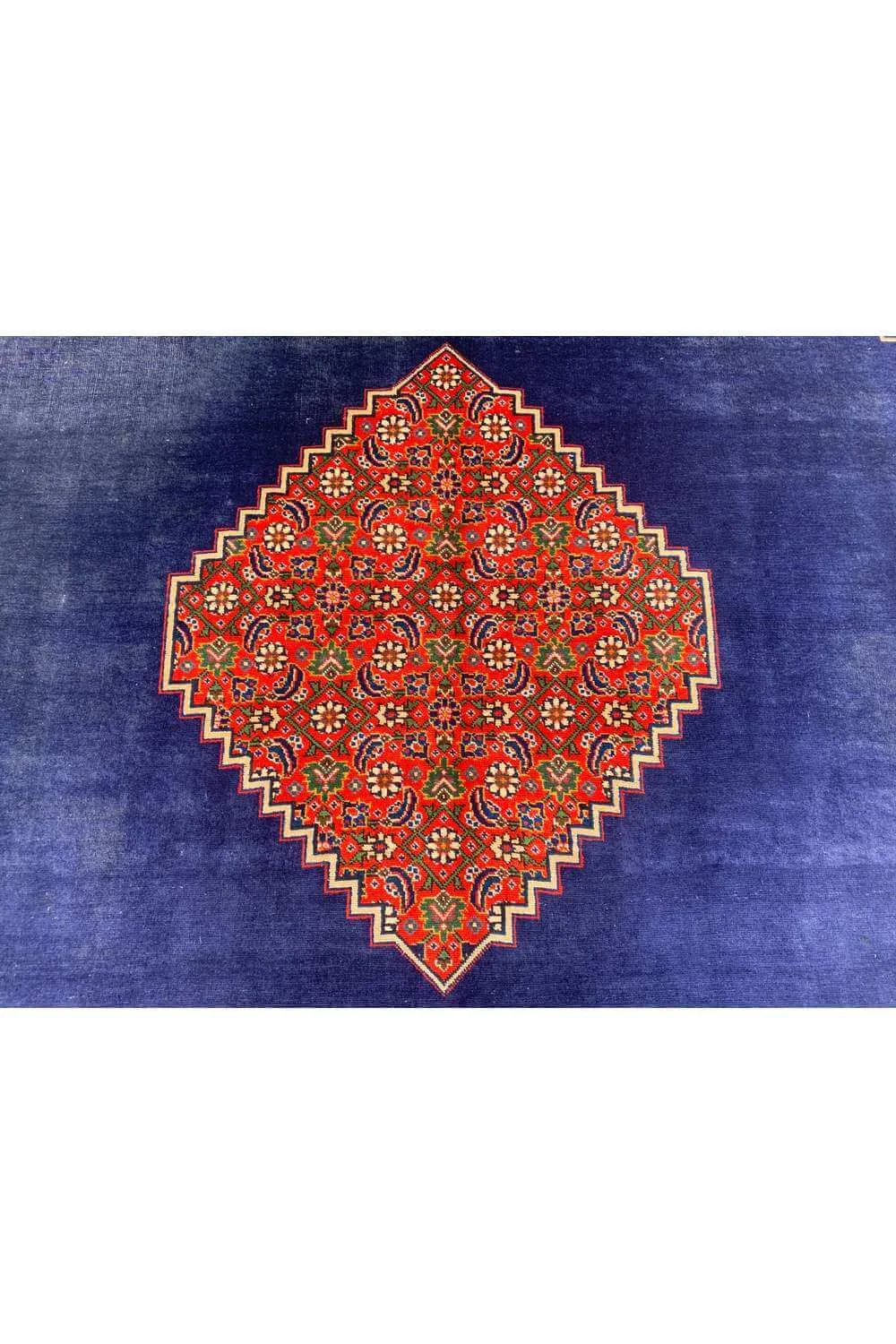 Amazing Hand Knotted Vintage Bijour Wool Area Rug 11.8 x 8.0 Ft