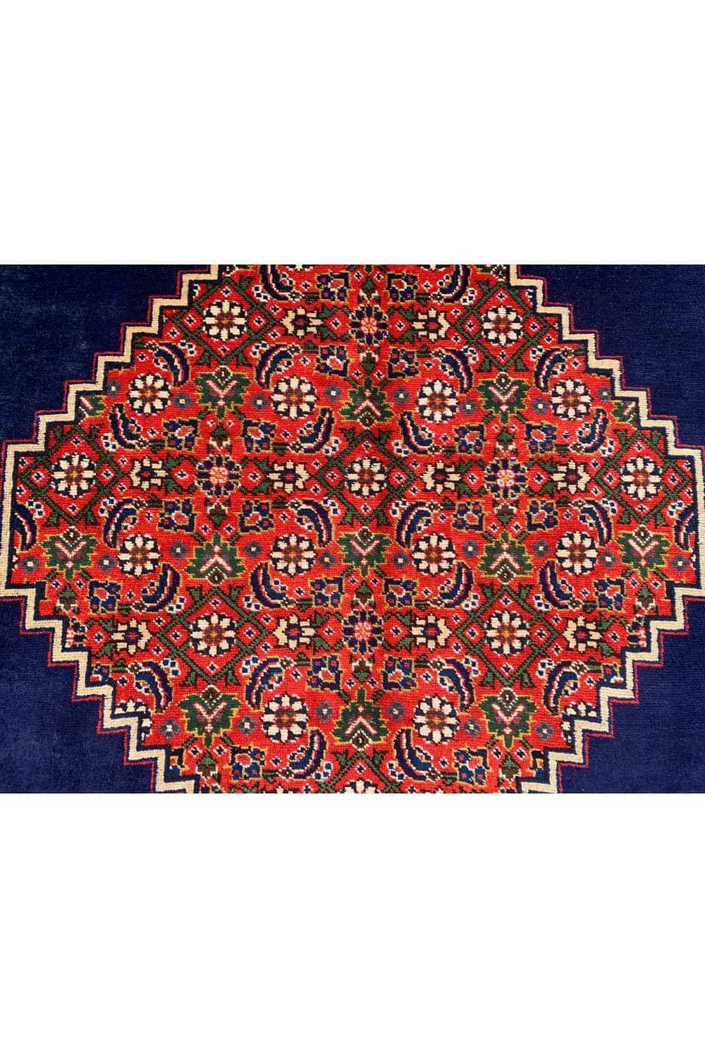 Amazing Hand Knotted Vintage Bijour Wool Area Rug 11.8 x 8.0 Ft