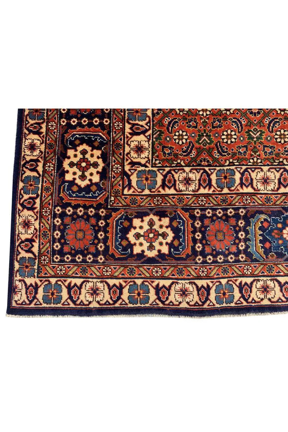 Amazing Hand Knotted Vintage Bijour Wool Area Rug 11.8 x 8.0 Ft