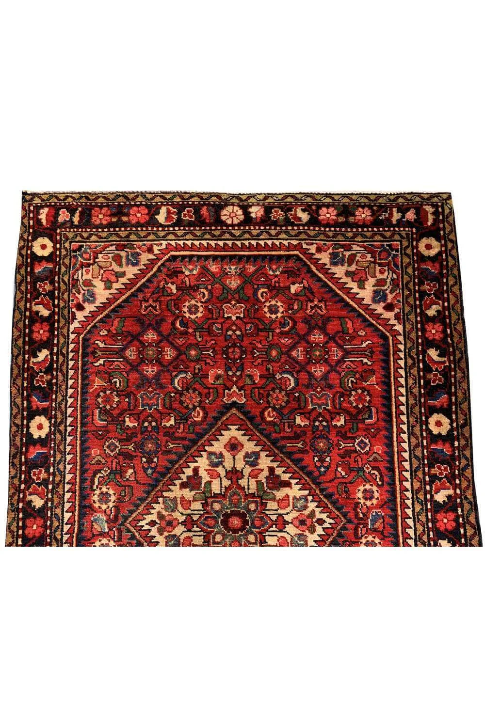 Amazing Hand Knotted Vintage Hamidoun Wool Area Rug 5.2 x 3.5 Ft