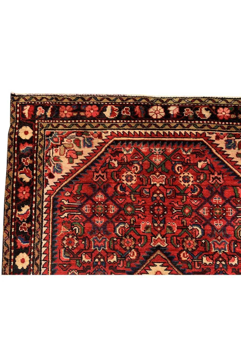 Amazing Hand Knotted Vintage Hamidoun Wool Area Rug 5.2 x 3.5 Ft