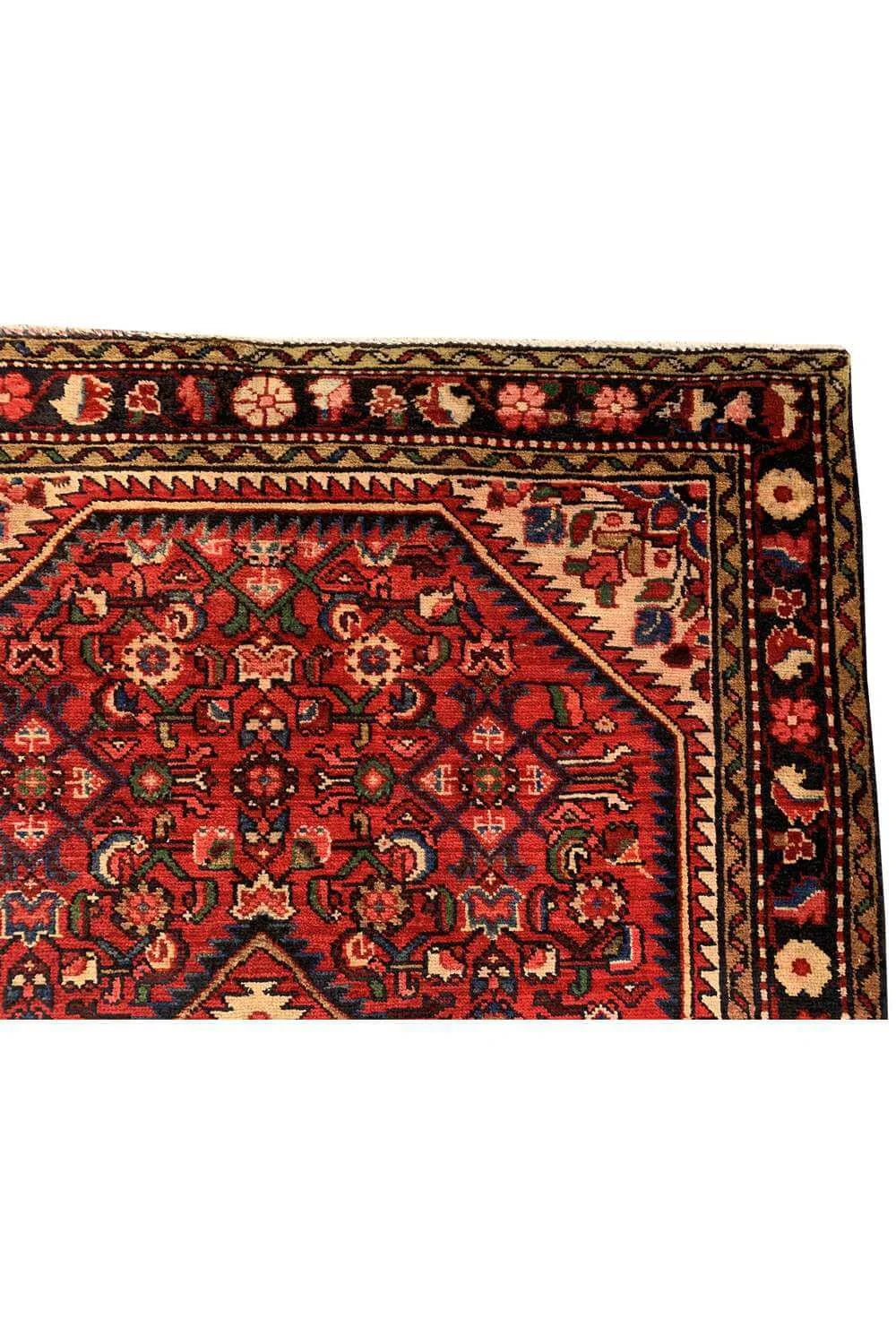 Amazing Hand Knotted Vintage Hamidoun Wool Area Rug 5.2 x 3.5 Ft