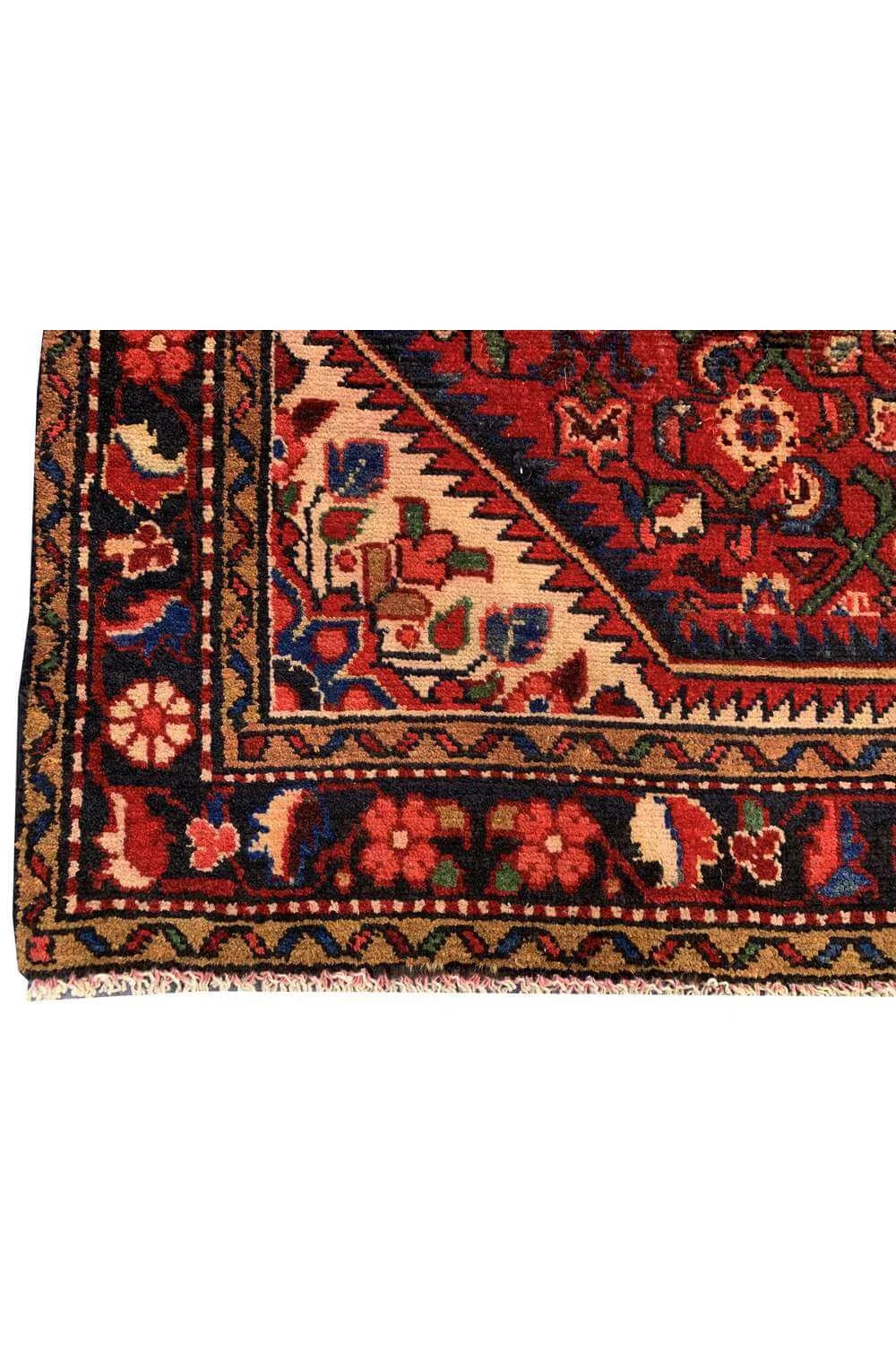 Amazing Hand Knotted Vintage Hamidoun Wool Area Rug 5.2 x 3.5 Ft