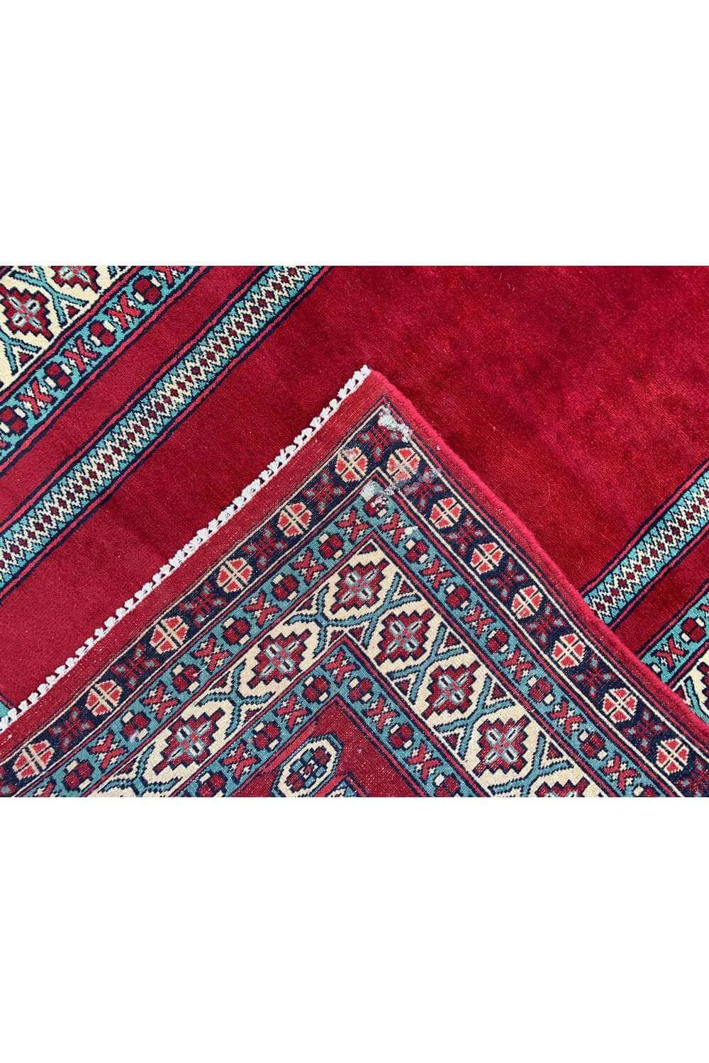 Amazing Hand Knotted Vintage Afghan Balouch Prayer Wool Area Rug 5.0 x 3.1 Ft