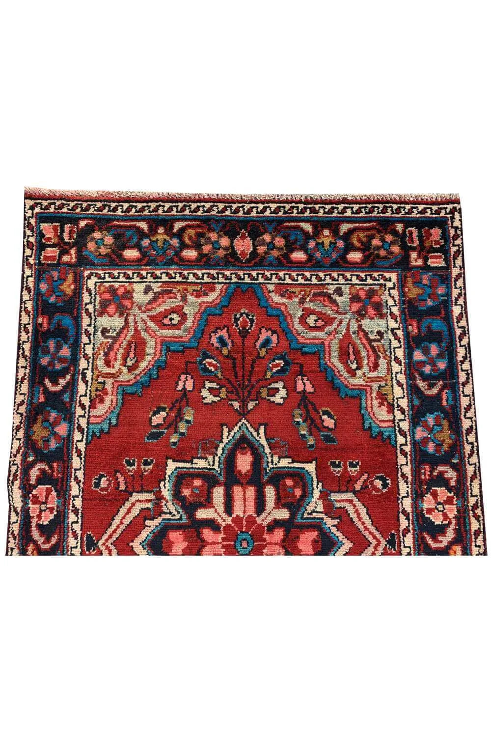 Amazing Hand Knotted Vintage Hamidoun Wool Area Rug 4.7 x 3.3 Ft
