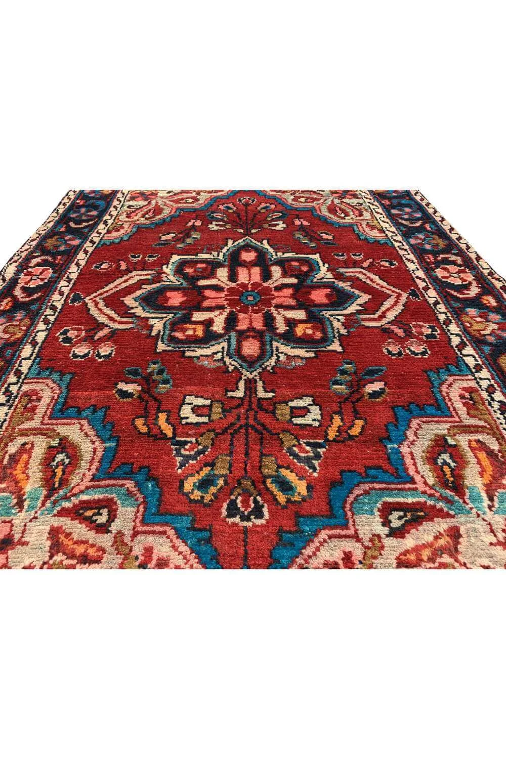 Amazing Hand Knotted Vintage Hamidoun Wool Area Rug 4.7 x 3.3 Ft