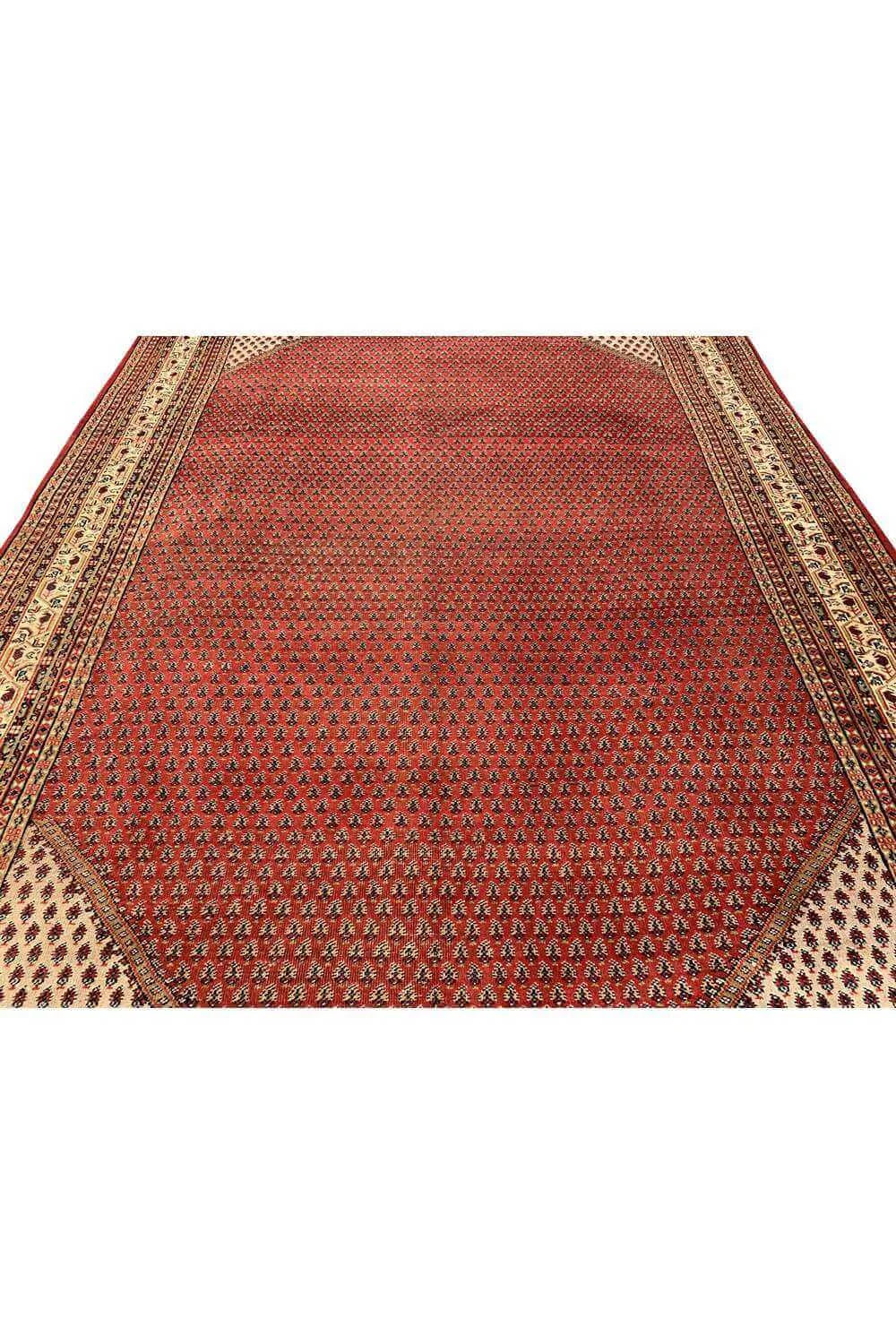 Amazing Hand Knotted Antique Badam Gul Wool Area Rug 10.10 x 7.11 Ft