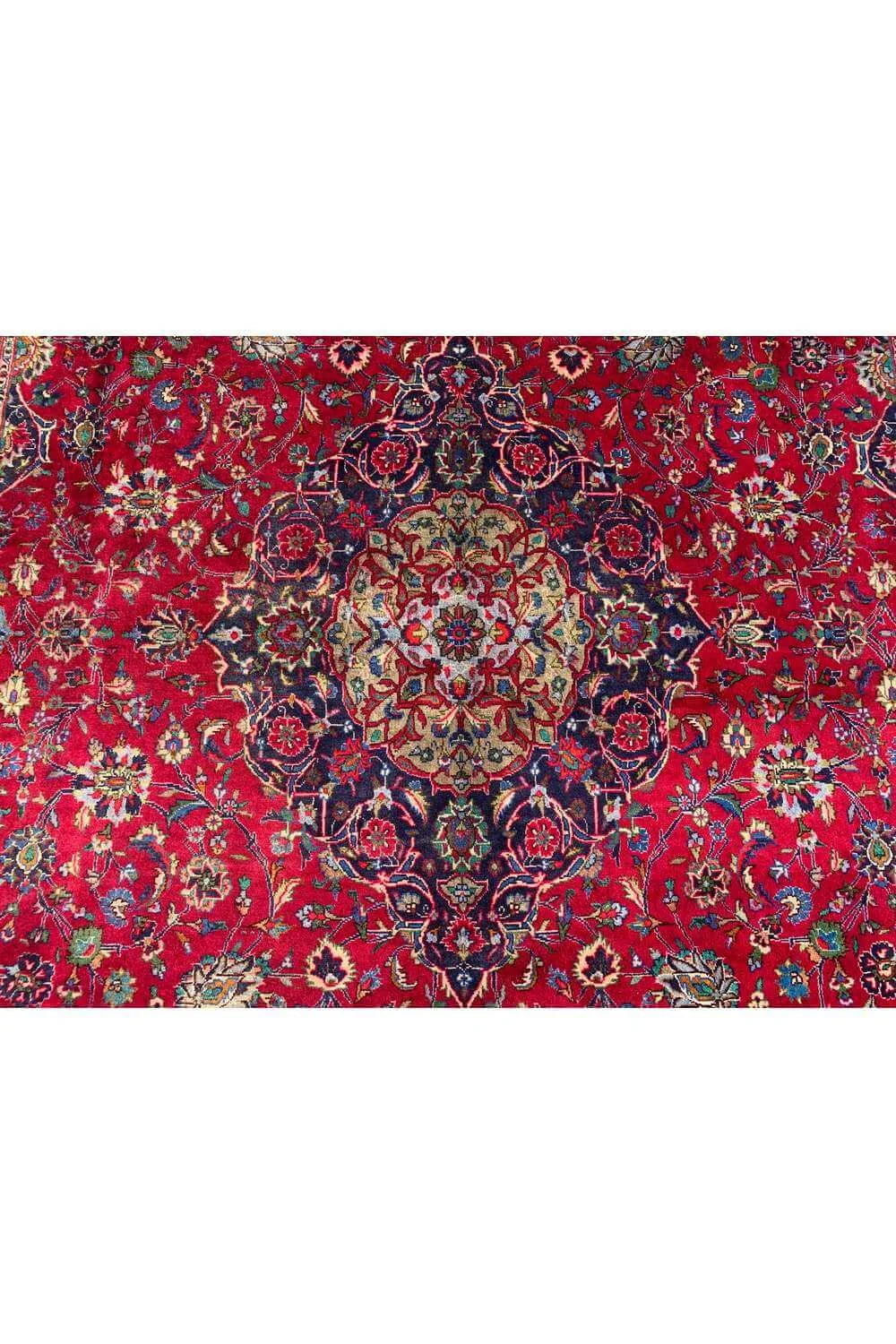 Amazing Hand Knotted Vintage Qashoun Wool Area Rug 11.4 x 8.2 Ft