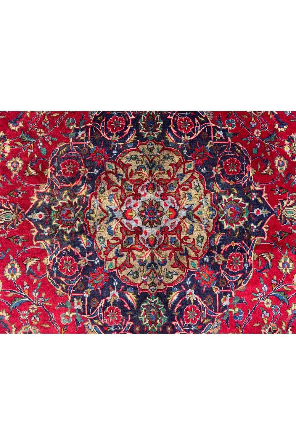 Amazing Hand Knotted Vintage Qashoun Wool Area Rug 11.4 x 8.2 Ft