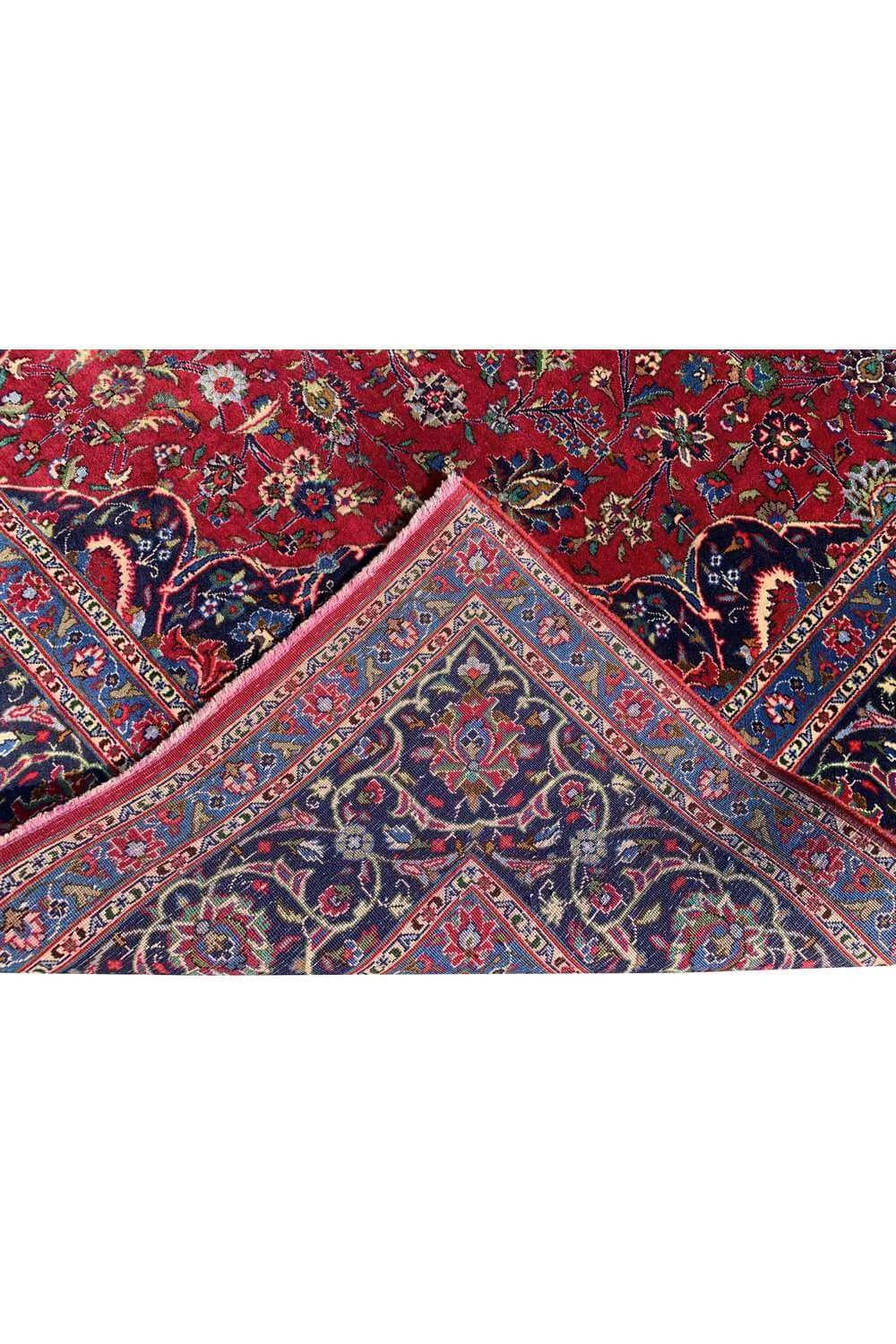 Amazing Hand Knotted Vintage Qashoun Wool Area Rug 11.4 x 8.2 Ft